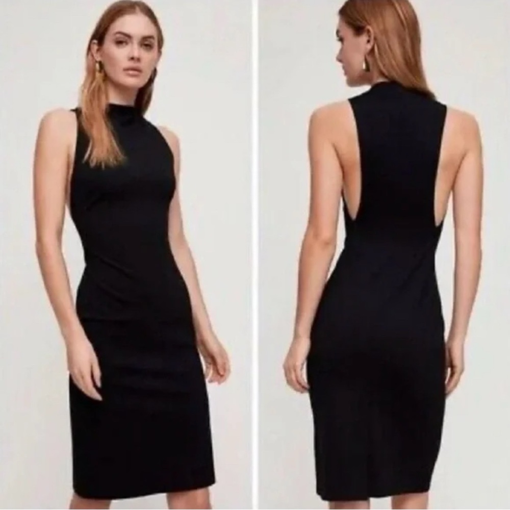 Babaton Black Midi Dress